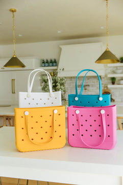 PREORDER: Waterproof Tote Bag in Pink - Molliee Boutique