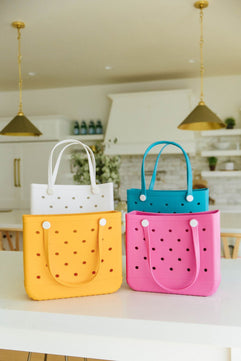 PREORDER: Waterproof Tote Bag in Pink - Molliee Boutique