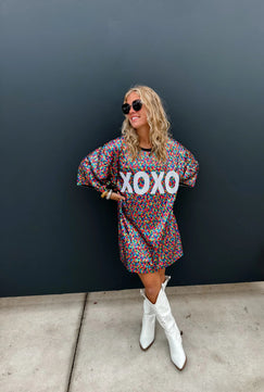 PREORDER: XOXO Sequin Top - Molliee Boutique