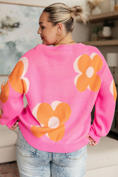 Quietly Bold Mod Floral Sweater - Molliee Boutique