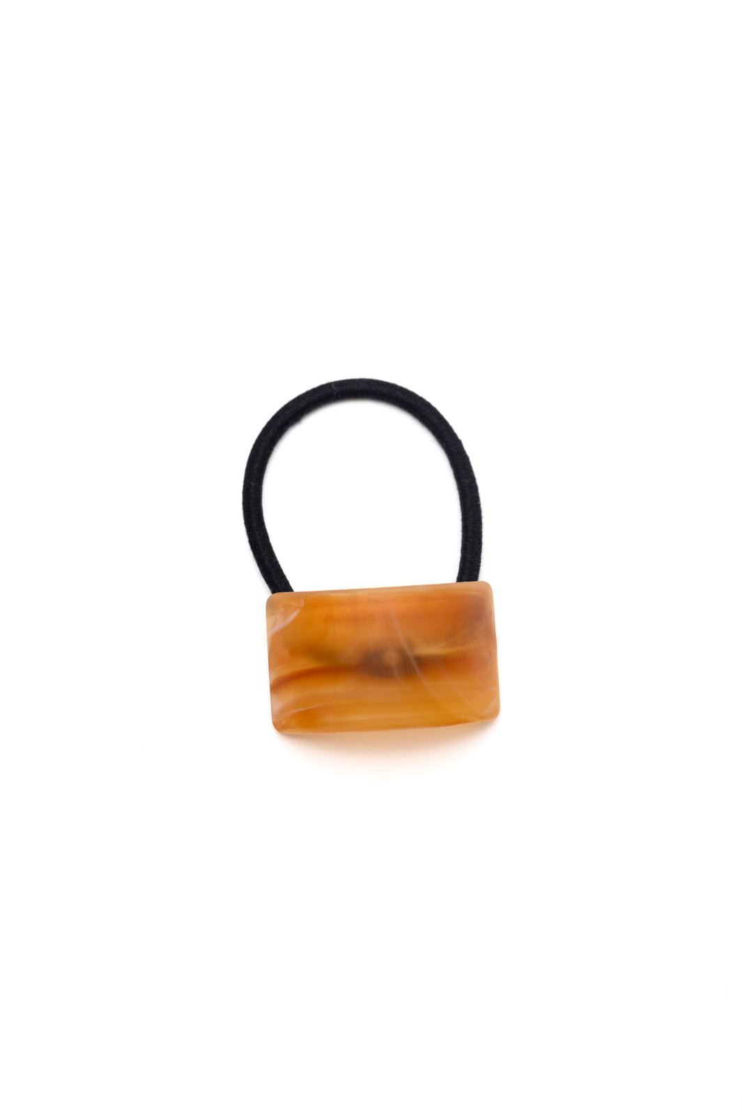 Rectangle Cuff Hair Tie Elastic in Amber - Molliee Boutique