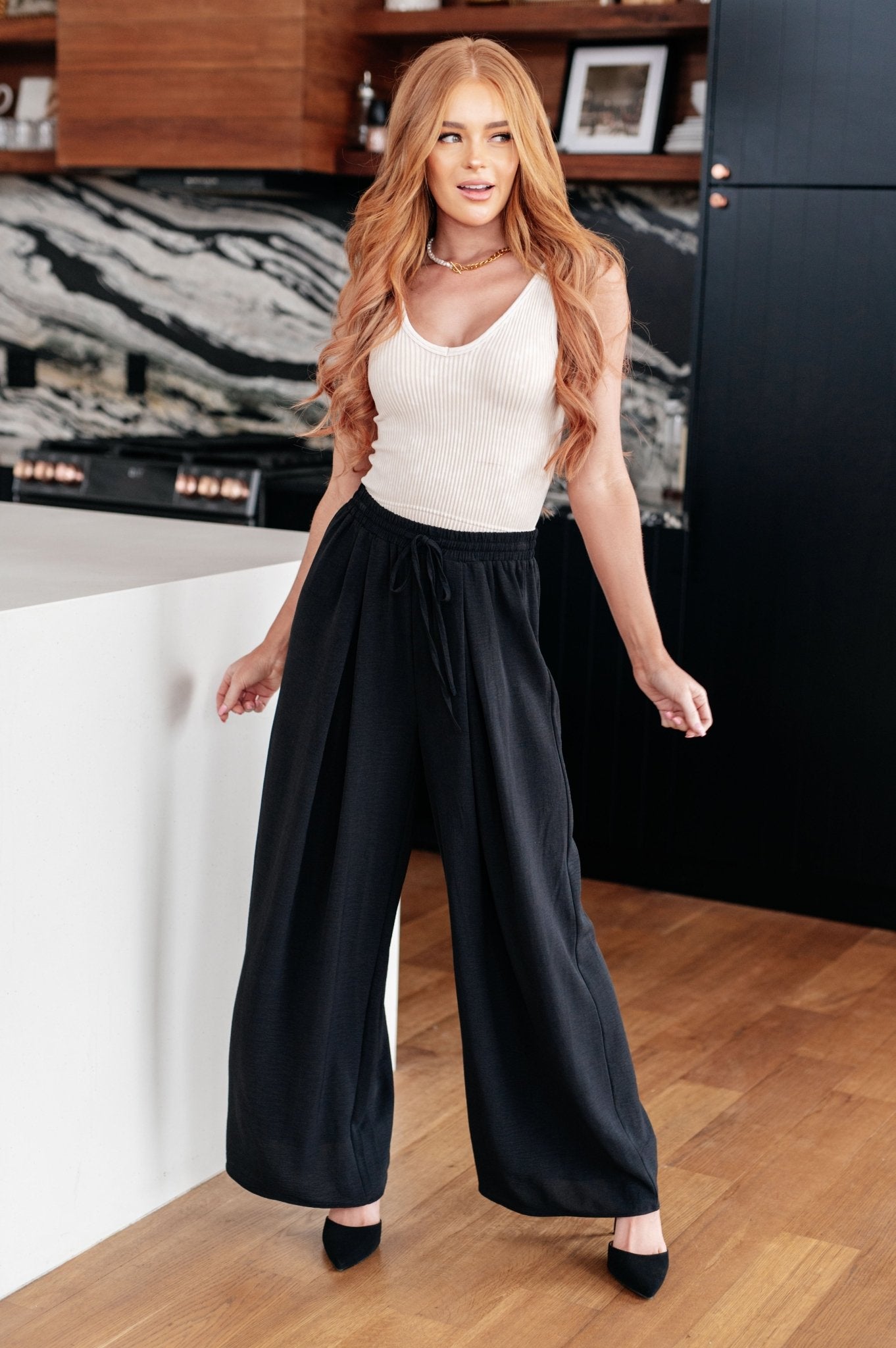 Send it On Wide Leg Pants - Molliee Boutique