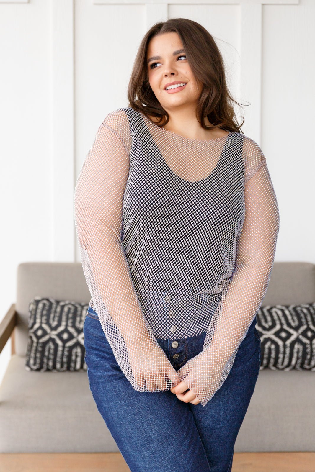 Something to Love Mesh Top - Molliee Boutique