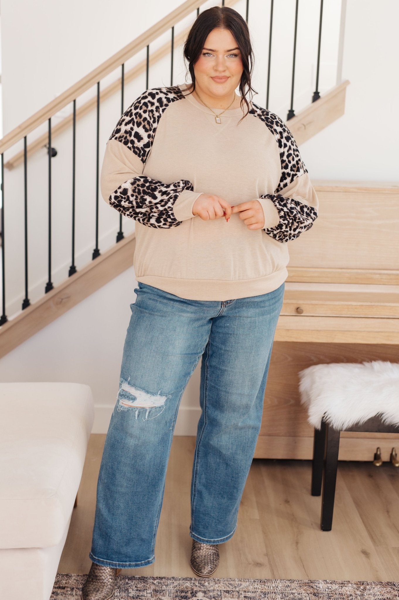 Sometime Safari Animal Print Top - Molliee Boutique