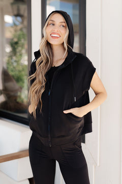 Still Moving Sleeveless Hoodie - Molliee Boutique