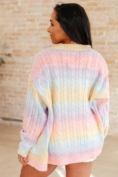 Sweet Dreams Rainbow Cardigan - Molliee Boutique