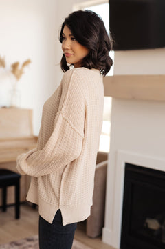 Terrifically Textured Sweater in Mocha - Molliee Boutique