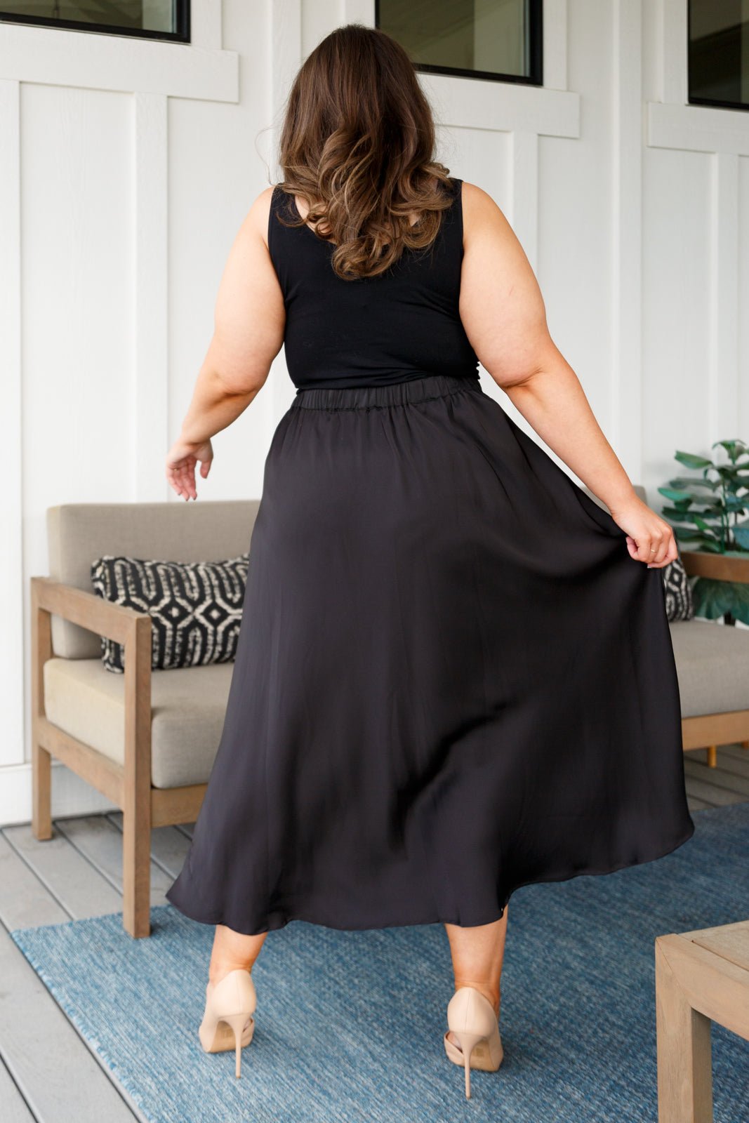 Timeless Tale Maxi Skirt in Black - Molliee Boutique