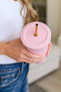 Total Eclipse Tumbler In Baby Pink - Molliee Boutique