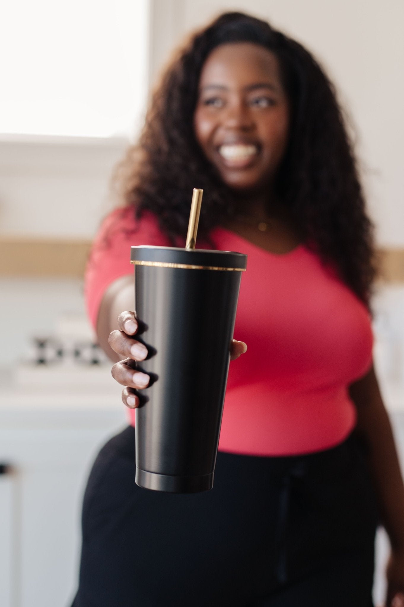 Total Eclipse Tumbler in Black - Molliee Boutique