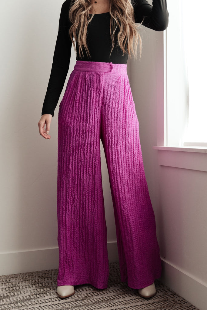 Totally Crazy Still Wide Leg Pants - Molliee Boutique