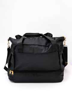 Travel Bestie Duffel in Black - Molliee Boutique