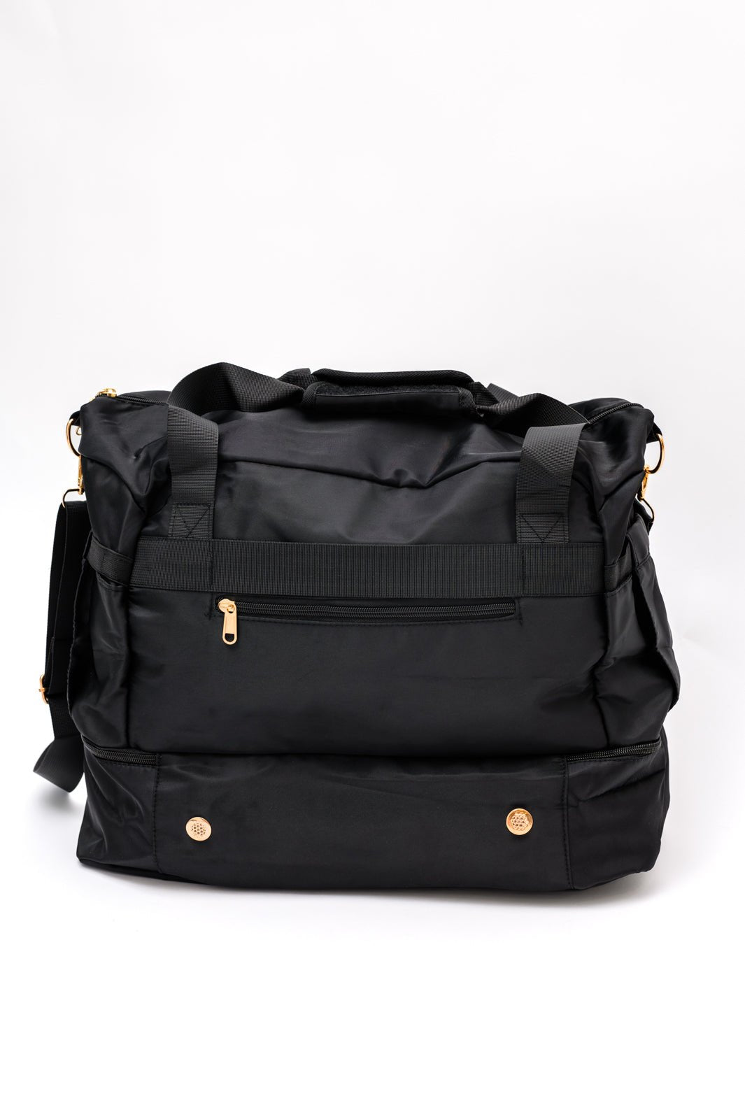 Travel Bestie Duffel in Black - Molliee Boutique