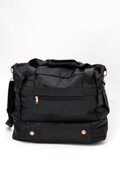 Travel Bestie Duffel in Black - Molliee Boutique