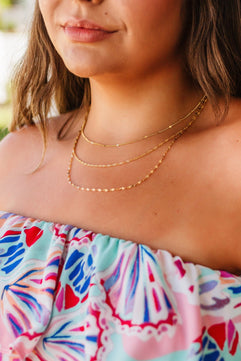 Triple Layered Necklace - Molliee Boutique