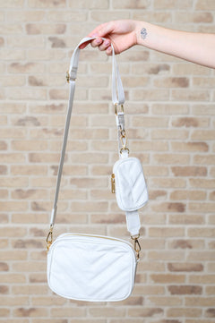 Under Your Spell Crossbody in White - Molliee Boutique