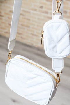 Under Your Spell Crossbody in White - Molliee Boutique